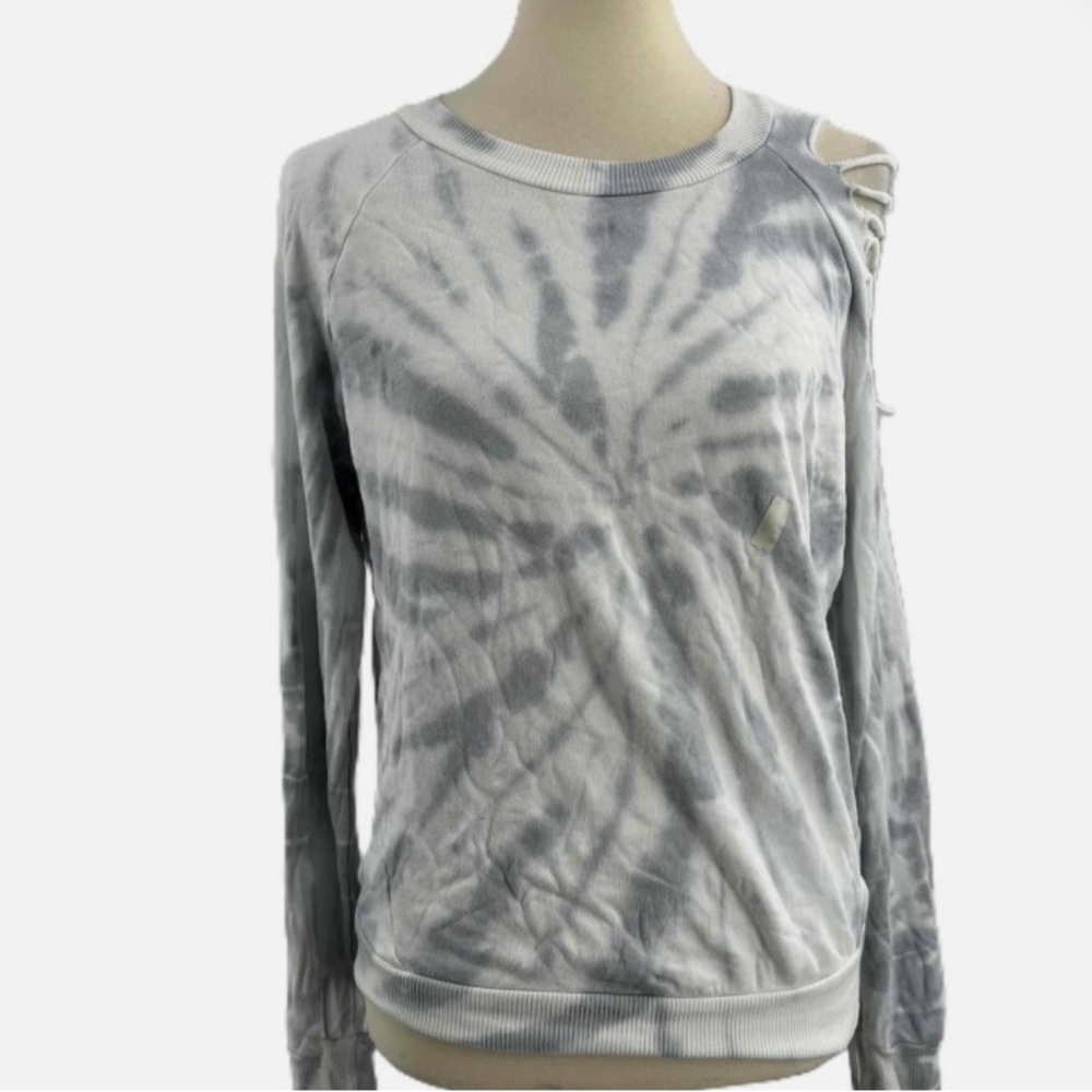 LA Made light Gray/blue Tie-Dye Women's sweatshirt